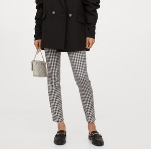 H&M Gingham Slim Fit Pants